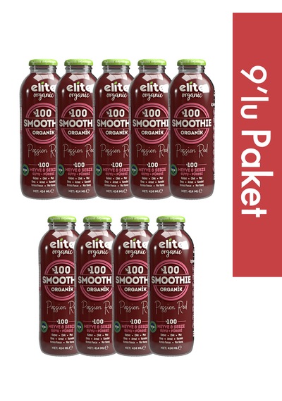 9'lu Organik Smoothie Passıon Red 414 Ml