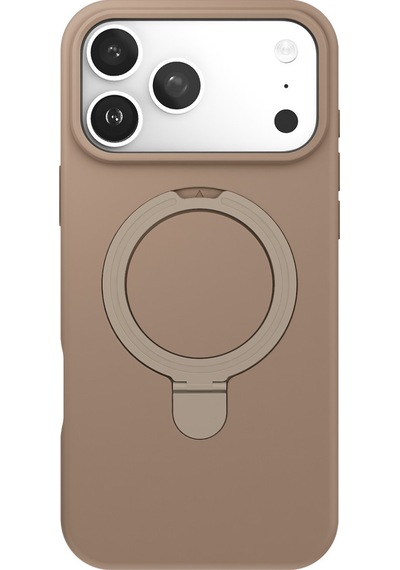 Newface Apple Uyumlu iPhone 17 Pro Regal Magsafe Standlı Kapak - Çöl Titanyum Çöl Titanyum