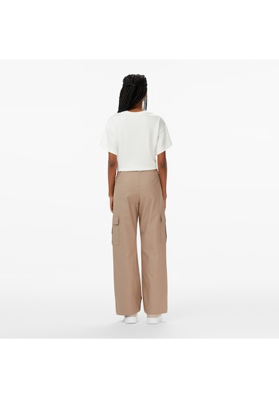 Nautica Kadın Bej Straight Fit Pantolon Düz 57p473t Bej