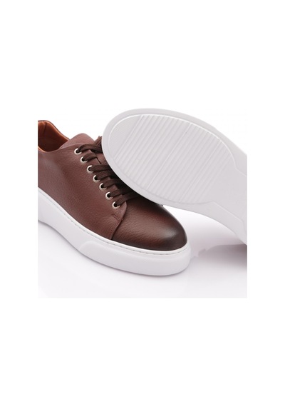 Dgn Paco Erkek Sneakers Ayakkabi Taba Floater Beyaz