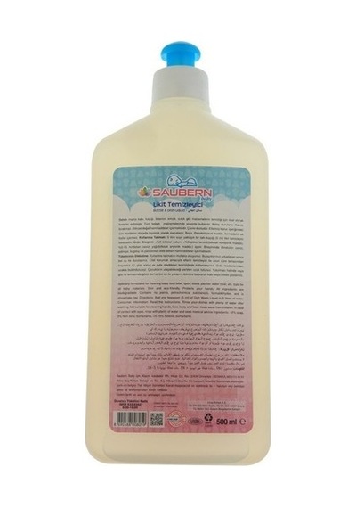 Saubern Baby Parfümsüz Bebek Emzik ve Biberon Likit Temizleyici 500 ML