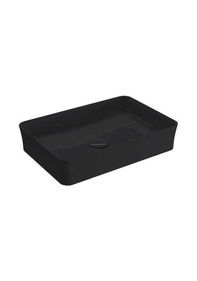 Bocchi Slim Line Dikdörtgen Lavabo 55 x 38 CM Parlak Siyah