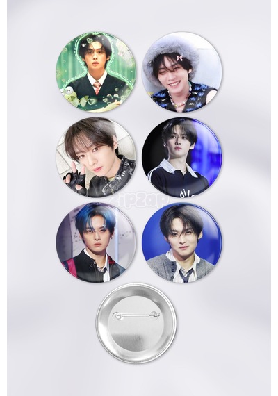 Lee Know Stray Kids Kpop Çanta Süsü Rozet İğneli Buton Rozet Seti 6 Adet Altılı