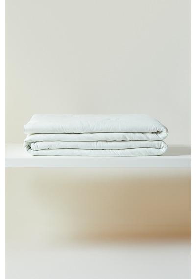 Ocean Home Textile %100 Pamuk Penye Mint Yıldız Nakışlı Çocuk Tek Kişilik Çok Amaçlı Örtü 155 X 215 Cm Mavi