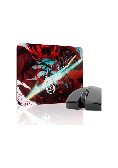 Gurren Lagann Kaymaz Dikişli Kauçuk Oyuncu Mousepad V2 - 22x18 Gaming Mouse Pad Fare Altlığı