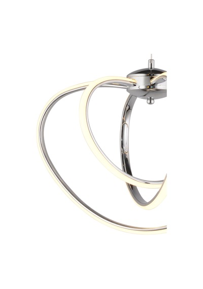 Ld 067 Model Krom 3 Renkli Salon Ve Oturma Odası İçin İdeal Alüminyum Avize, 45x70 Krom