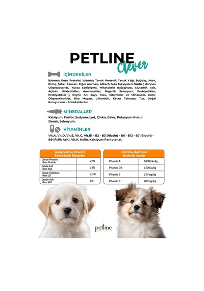 Petline Clever Small & Mini Adult Kuzu Etli Küçük Irk Yetişkin Kuru Köpek Maması 2 x 3 KG