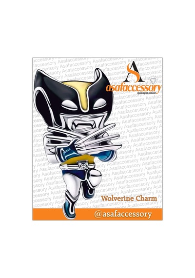 Wolverine Charm Gümüş Kaplama
