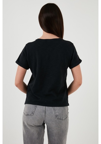 Levi's Kadın Pamuklu Regular Fit Bisiklet Yaka T-shirt - A9401 001