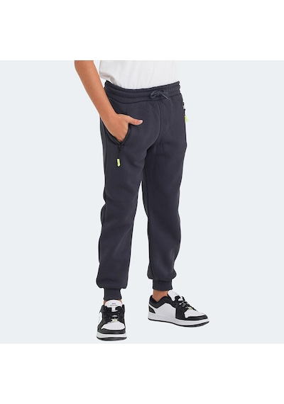 Slazenger LAMIS Çocuk Fermuar Cepli Koyu Gri Eşofman Altı