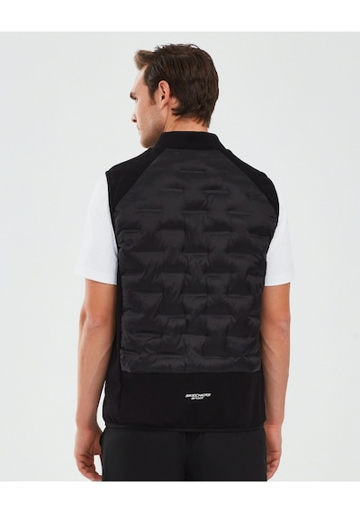 Skechers Outerwear M Padded Lightweight Vest Erkek Siyah Yelek S241154-001