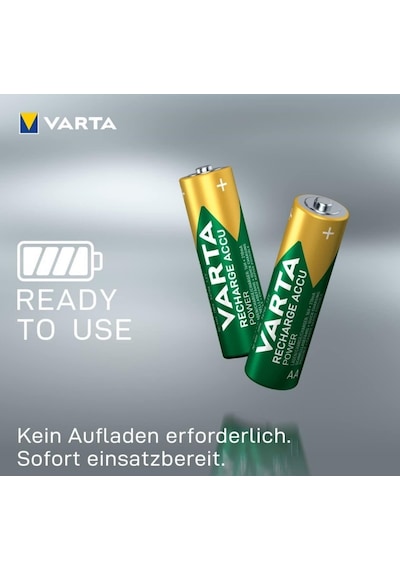 Varta Plug Şarj Cihazı+4x2600mah Aa Şarjlı Kalem Pil+çanta
