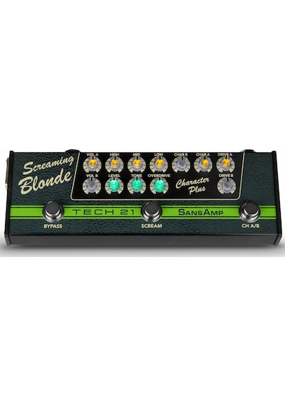 Tech 21 SansAmp Character Plus-Screaming Blonde Gitar Pedalı (CPS
