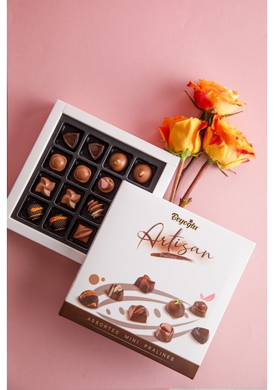 Artizan Dolgulu Karışık Pralin Çikolata Çantalı 160 Gr.