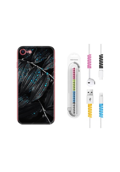 Apple Uyumlu iPhone 6/6S Kılıf Kablo Koruyuculu Foid Green 1643