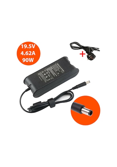 Dell Uyumlu Latitude D620 D630 D800 Laptop Adaptör Şarj Aleti 90W