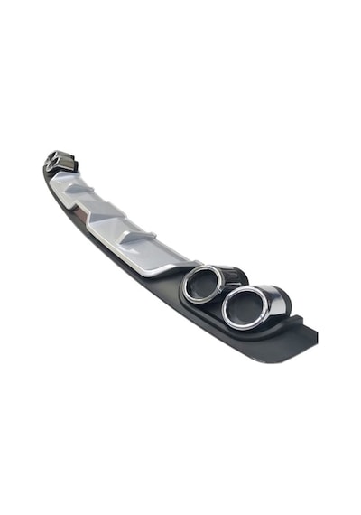 Renault Symbol Uyumlu Body Kit Difüzör 4 Çıkış Gri Yuvarlak