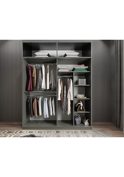Porta Sürgü Kapaklı Dolap Gardırop Yüklüklü F 140 Cm Montaj Dahil