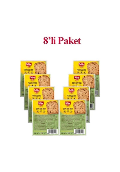 Schar Glutensiz Rustico Lifli Ekmek 8 x 250 G Schar Glutensiz Rustico Lifli Ekmek 8 x 250 G