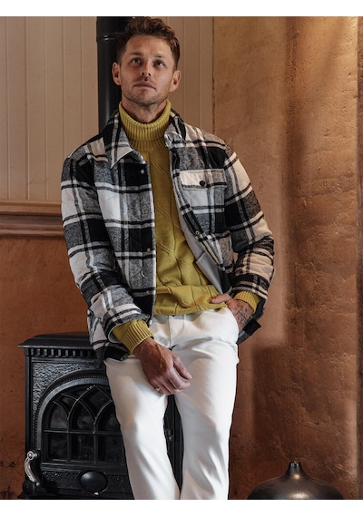 Xint Siyah Oversize Polo Yaka Pamuklu Mont 190510