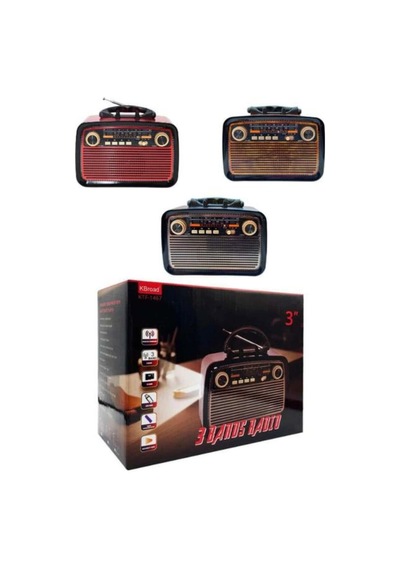 Nostaljik Radyo Bluetooth Bağlantılı Müzik Kutusu Ahşap 17820255