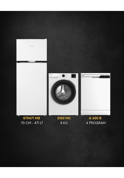 Arçelik 570471 MB - 8100 MX - A 600 B 3'lü Süper Set