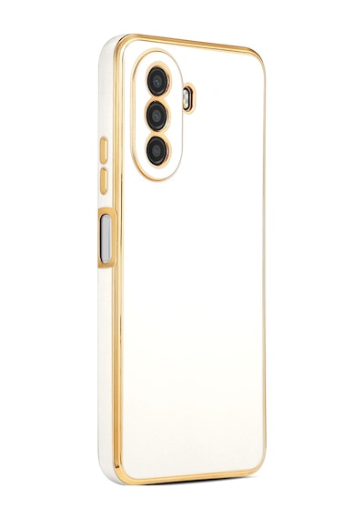 Zore Huawei Nova Y70 Kılıf Nvth Bark Kapak - Beyaz
