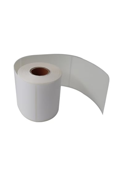 Pp Opak Etiket 100mm X 150mm Ruloda 350 Adet 40mm Kuka Çapında Yırtılmaya Dayanıklı Etiket, Beyaz 1