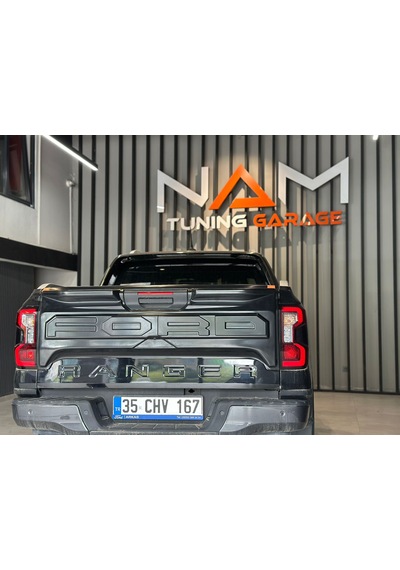 Ford Ranger 2023+ Bagaj Kaplama Arka Kapak Plastiği Parlak Siyah