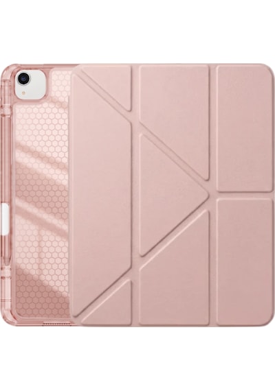 Ps Apple Uyumlu iPad Air 13 İnç M4 / M3 / M2 Tri Folding Standlı Kılıf - Pembe Kapaklı Kılıf Ps Apple Uyumlu iPad Air 13 İnç M4 / M3 / M2 Tri Folding Standlı Kılıf - Pembe Kapaklı Kılıf