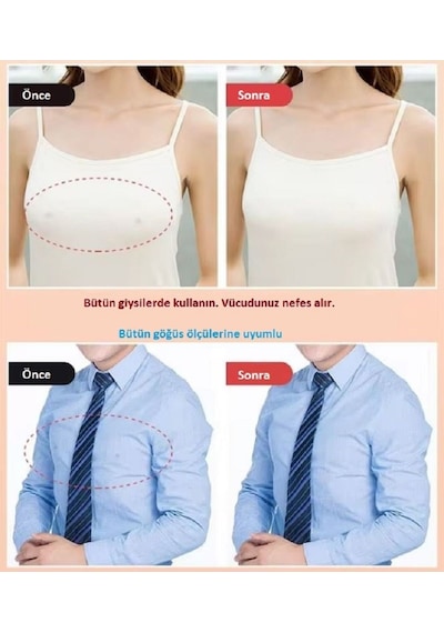 10 Adet Kadın Erkek Siyah Göğüs Meme Ucu Kapatıcı Koruyucu Gizleyici Sütyensiz Pedi Bez Bandı Çanta