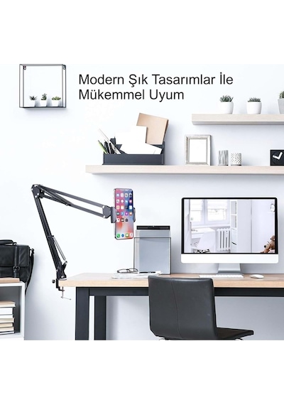360 Ayarlanabilir Teleskopik Metal Telefon & Tablet Tutucu Flexihold Pro