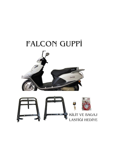 Falcon Guppi Kızaklı Kurye Paket Çanta Demiri