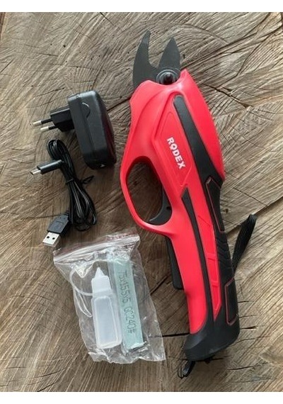 Rodex Pro Akülü Bağ Budama Makası Gül Bitki Budama Makası 2amper