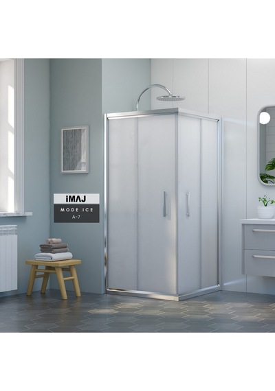 İmaj Banyo Mode İce A-7 Kare Duşakabin Krom