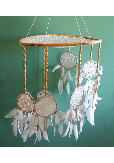 Rüya Kapanı Dream Catcher No:2 L Çok Renkli
