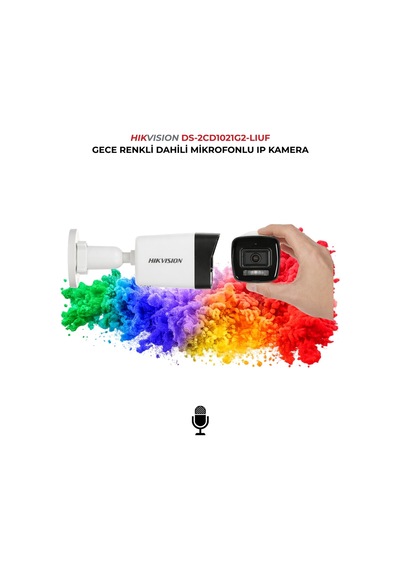 Ds-2cd1021g2-lıuf 2mp Ip Kamera Sd Kart Destekli 512gb