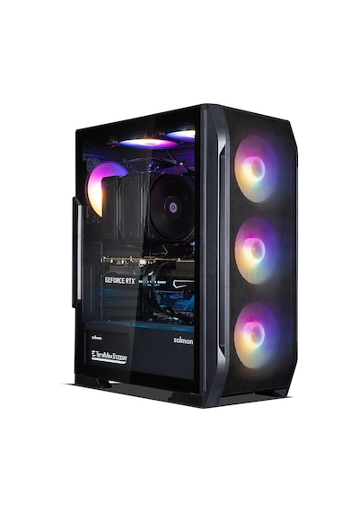 Zalman N7 Plus V2, 700w 80+, Mesh Panel, Tempered Glass, 6x120mm Rgb Fan, Atx Gamıng Kasa