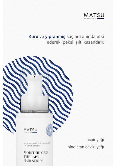 Matsu Kuru Saçlar için Nemlendirici Saç Bakım Serumu 100 ML