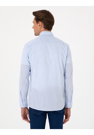 Pierre Cardin Erkek Açık Mavi Gömlek Desenli 50307025-vr003 Açik Mavi