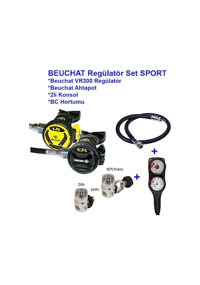 Beuchat Regülatör Set Sport Vr300 Int. Ahtapot Konsol Bc Hortum