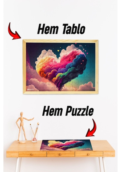 Ahşap Çerçeveli Puzzle - Tablo Hthp - 013 23 X 32 120 Parça