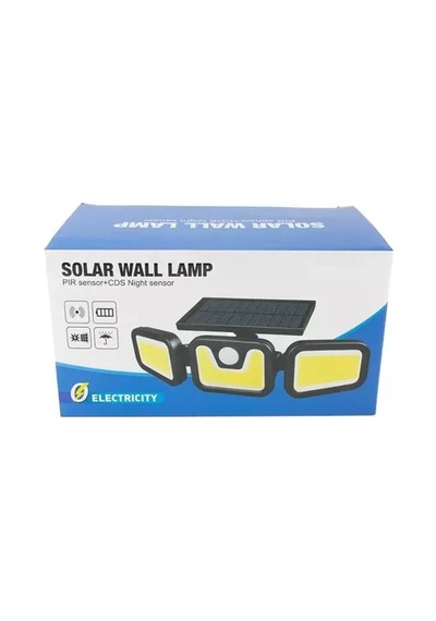 Hubrendy Sh Powermaster Mx-w771b Sensörlü 3 Modlu 90 Cob Ledli Solar Aydınlatmalı Duvar Lambası