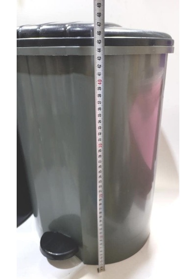 Tr Ayak Pedallı Jumbo Çöp Kovası 32 Litre Büyükboy Çıkabilen İç Kovalı 40x33 H:50 Sağlam Geniş Hazne