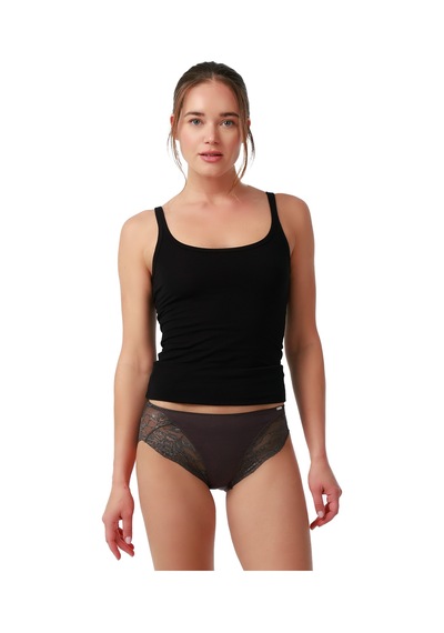 Kadın Modal Elastan Slip 1448 - Antrasit Antrasit