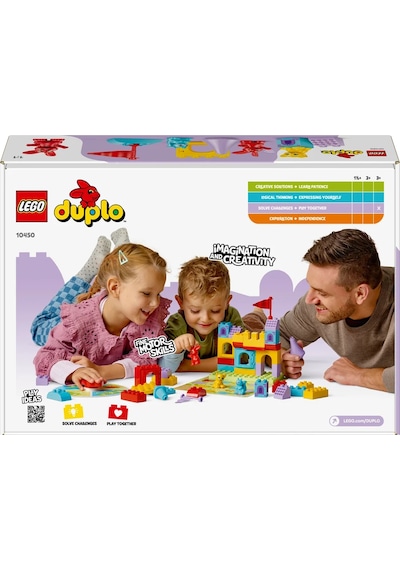 LEGO® DUPLO® Hopsy’nin Kale Oyunu 10450 - 3 Yaş ve Üzeri Çocuklar için 3 Hayvan Figürü İçeren Eğitici Oyuncak Yapım Seti (47 Parça)