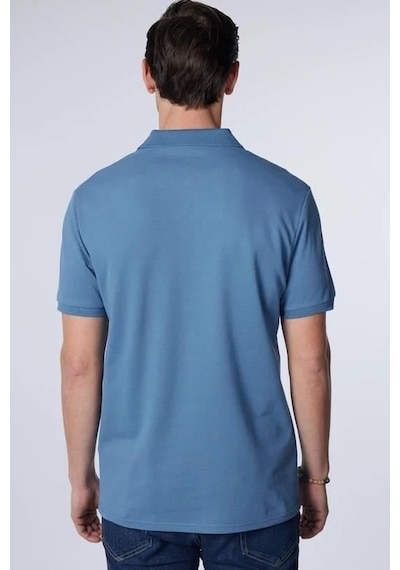 Tudors Erkek Slim Fit Dar Kesim Pamuklu Yumuşak Dokulu Serin Tutan Kumaş Düz Pike Petrol Polo Yaka Tişört-31622 PETROL