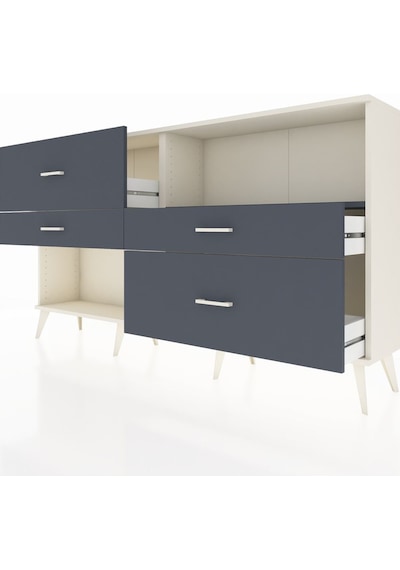 Arges Konsol Tek Raflı 4 Çekmeceli 176x30x99 Aytaşı-antrasit Aytaşı-antrasit Arges Konsol Tek Raflı 4 Çekmeceli 176x30x99 Aytaşı-antrasit Aytaşı-antrasit