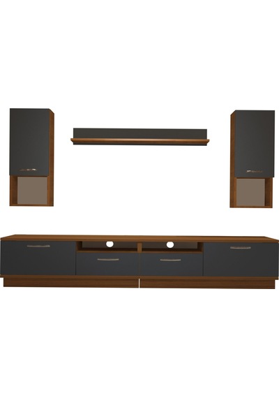 Decoraktiv Trendstyle 5220da Mdf Tv Ünitesi Tv Sehpası Ceviz - Antrasit