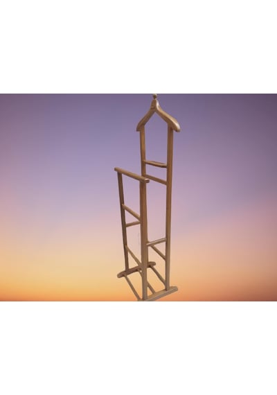 Dilsiz Uşak Çift Tepe Havlulu Model Parlak Ceviz Askılık Kayın To Ceviz